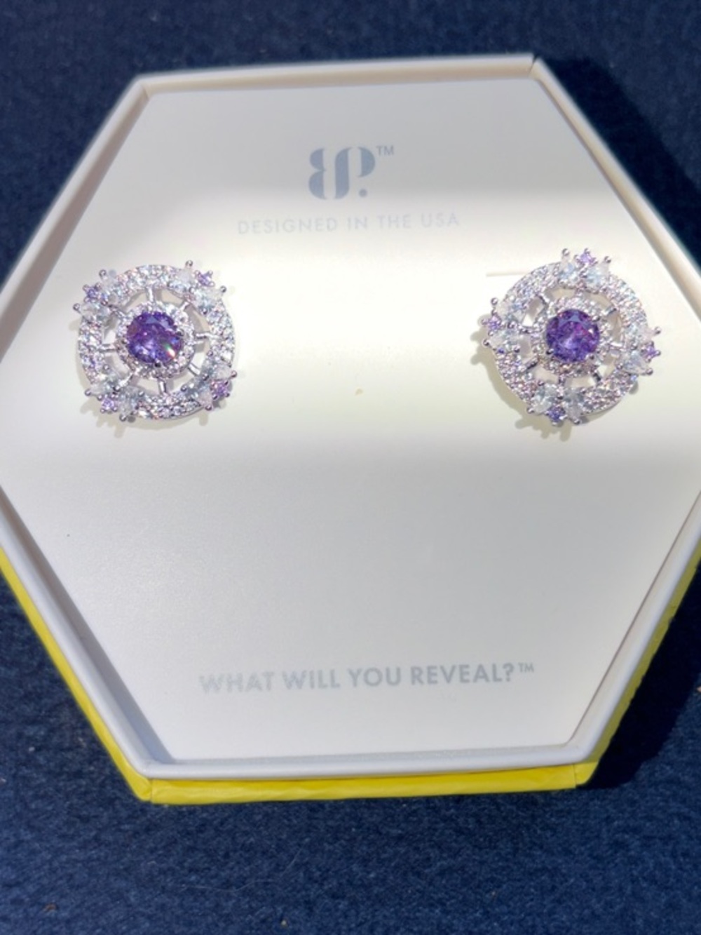 Bomb Party Amethyst Earrings
